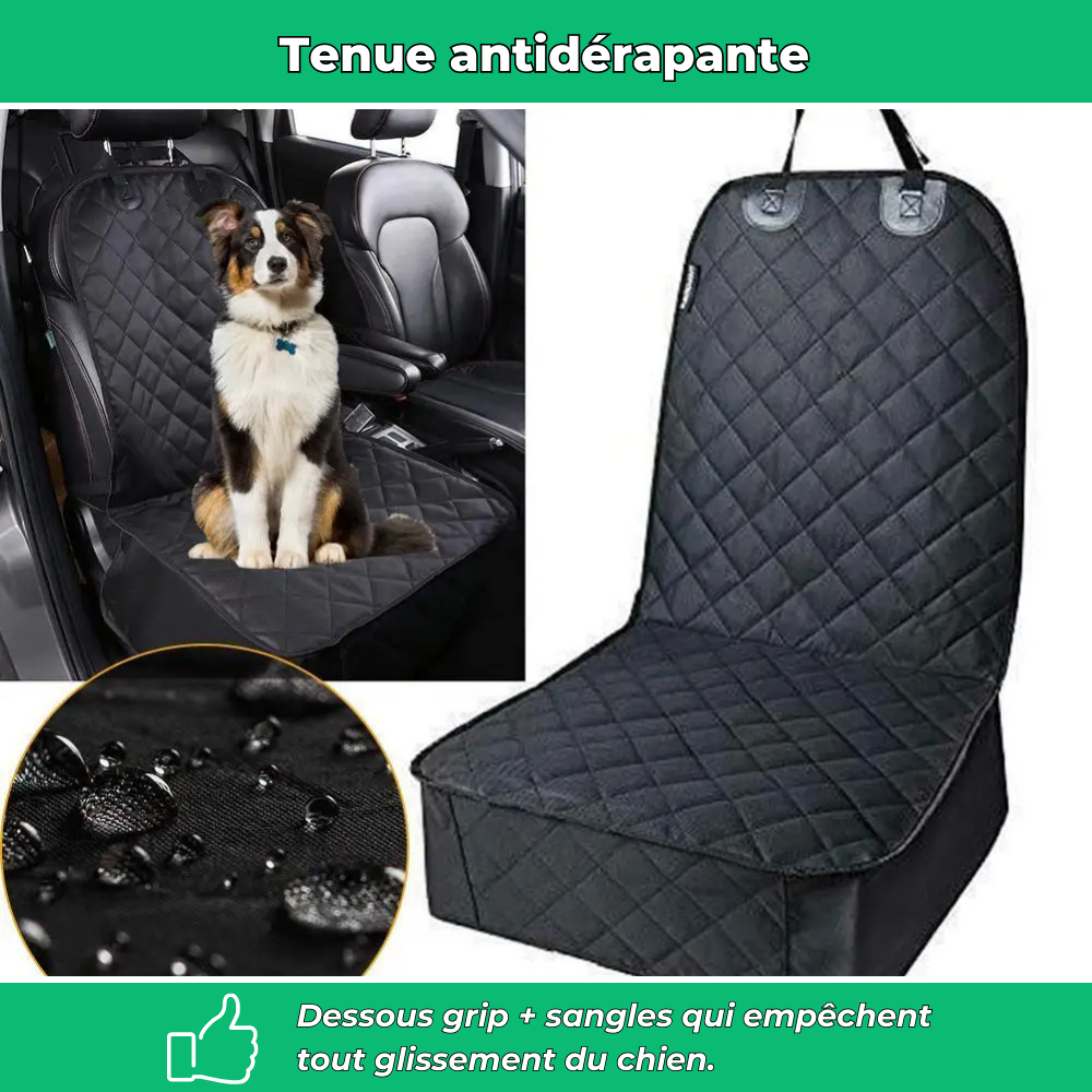 Housse de siège auto pour chien – Imperméable, antidérapante et résistante aux griffes, compatible voitures, camions et SUV