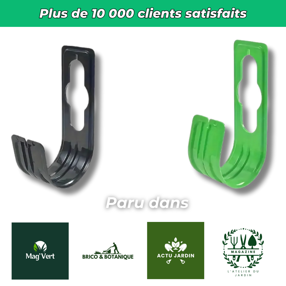 Porte-tuyau mural extensible