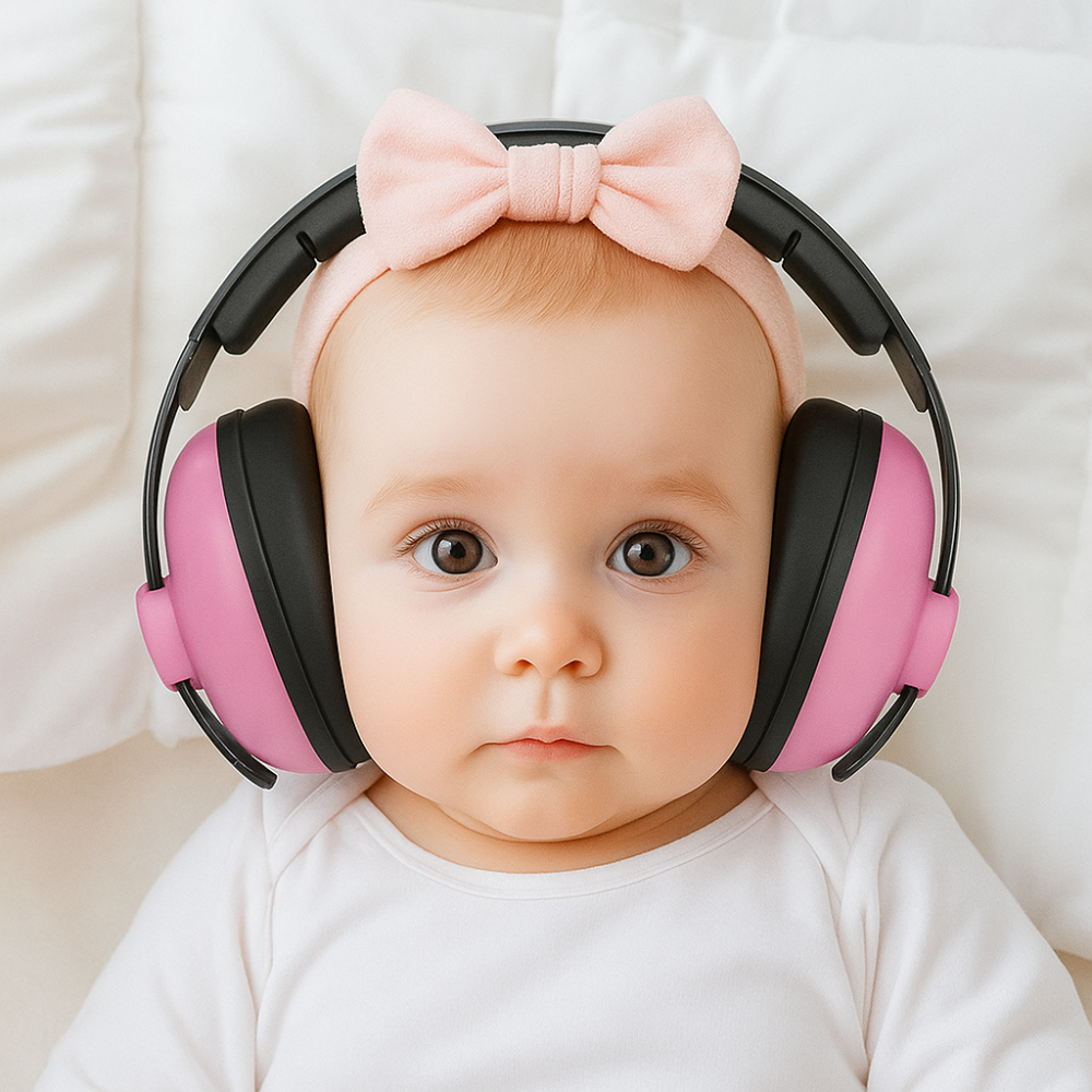 Baby Quiet™ | Casque anti-bruit pour bébé | Sommeil, Voyages, Protection auditive, Conception extensible