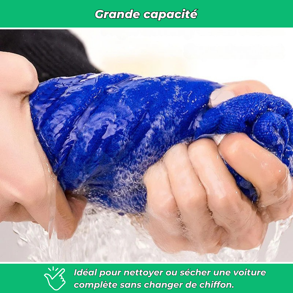 Chiffon microfibre ultra-absorbant pour voiture