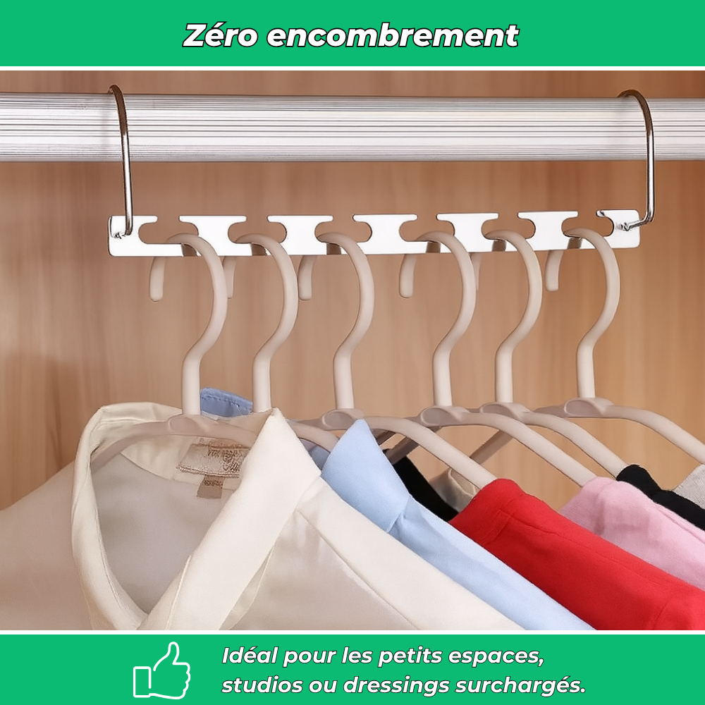 SlimDress – Organisateur de cintres, la solution gain de place instantanée