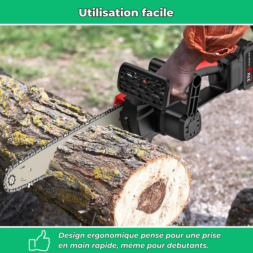 V80 PRO MAX | Tronçonneuse électrique sans fil 12 pouces à batterie lithium