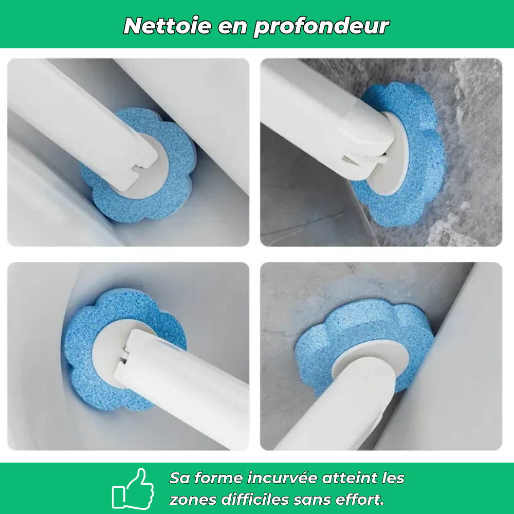 OceanBrush – Brosse WC jetable + 18 pastilles parfumées