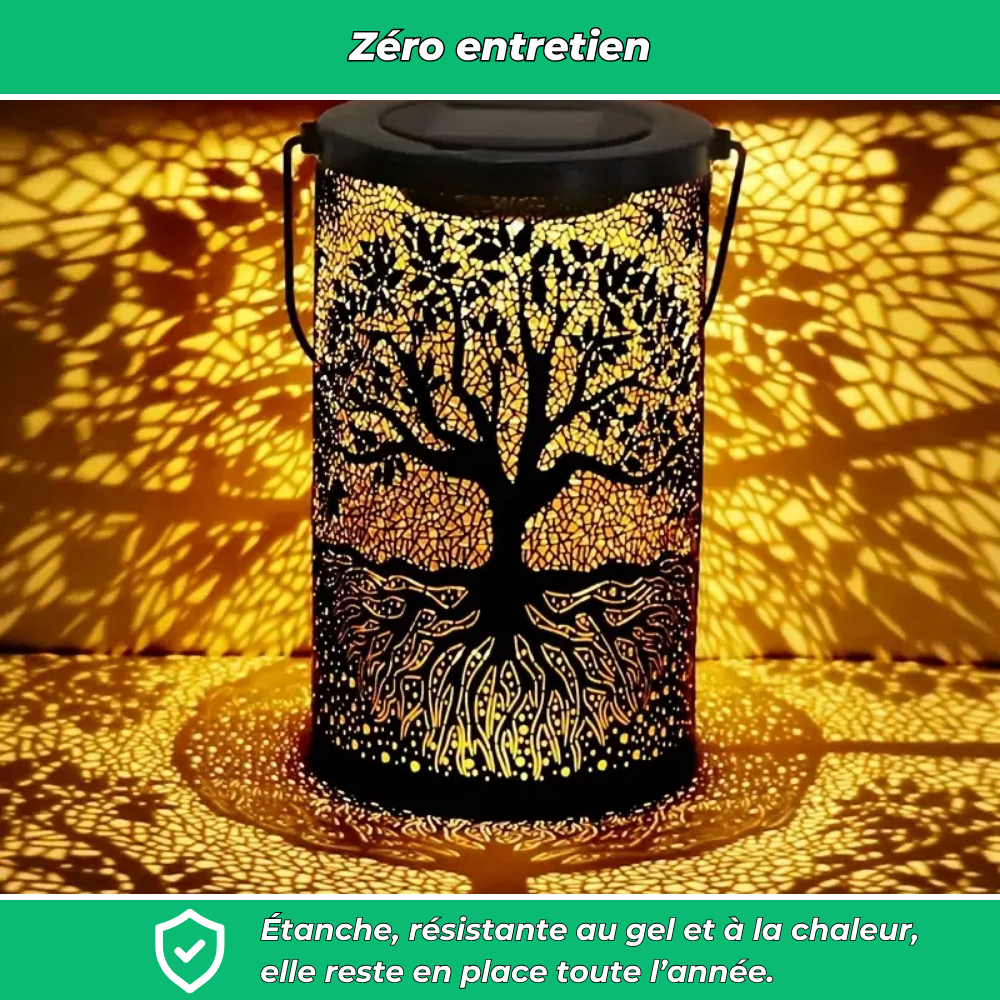 Lanterne solaire suspendue – Ambiance chaleureuse et durable pour vos extérieurs