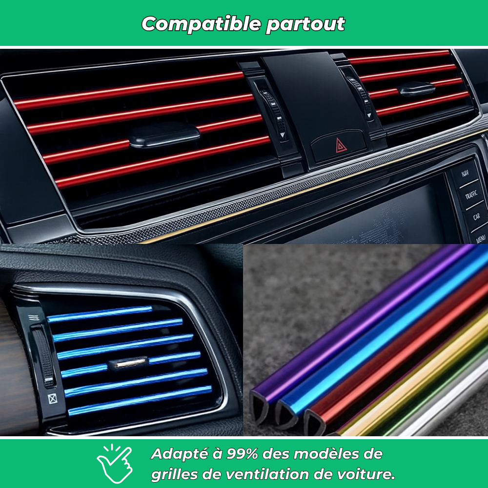 Bandes décoratives pour grilles d’aération