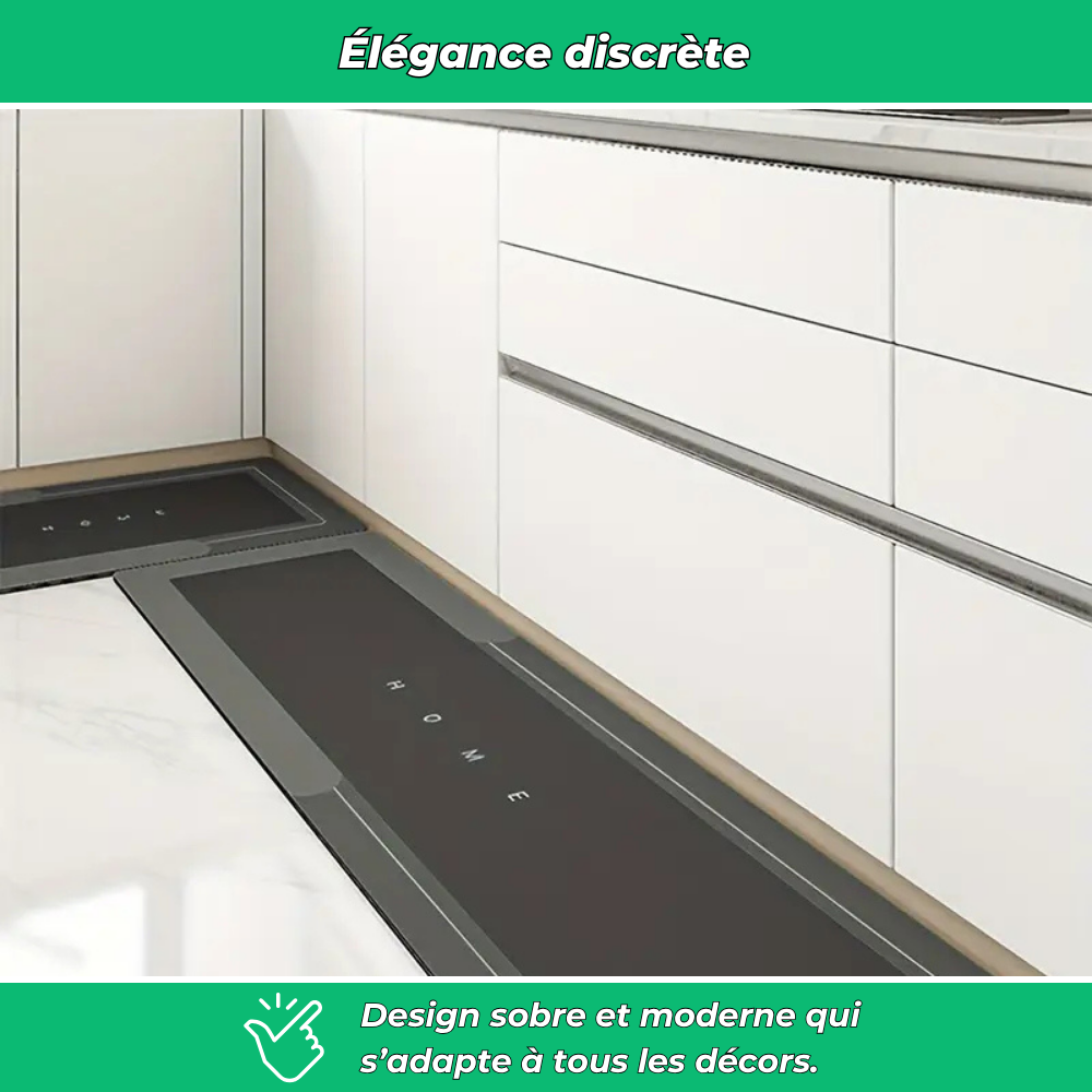 Tapis lavable antidérapant pour sol sec et propre