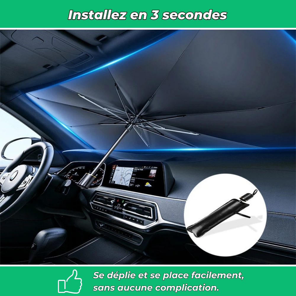 SunBloc – Pare-soleil voiture repliable, protection thermique anti-UV