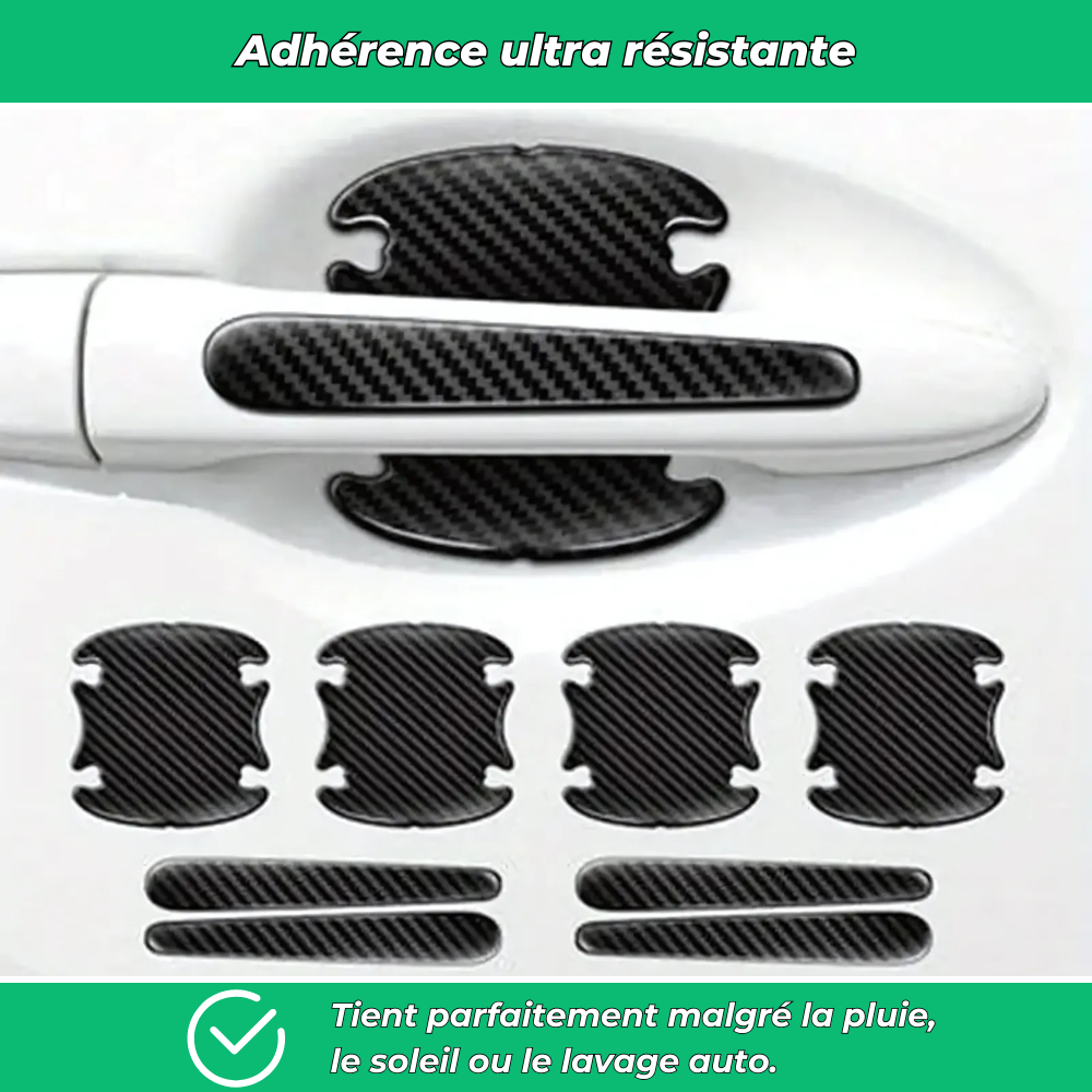 HandGrip PRO – Films protecteurs anti-rayures pour poignées de voiture (pack de 8)