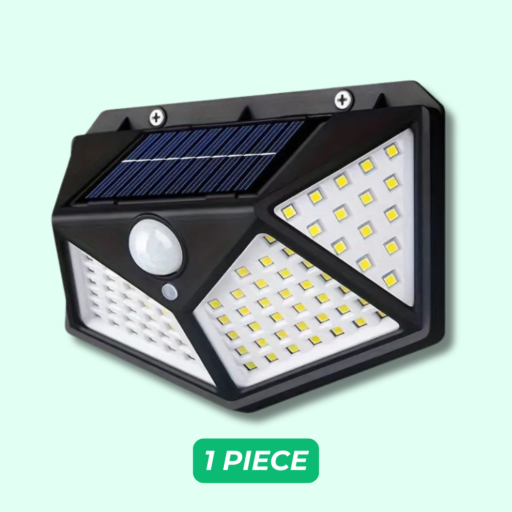 Lampe murale solaire à détection de mouvement