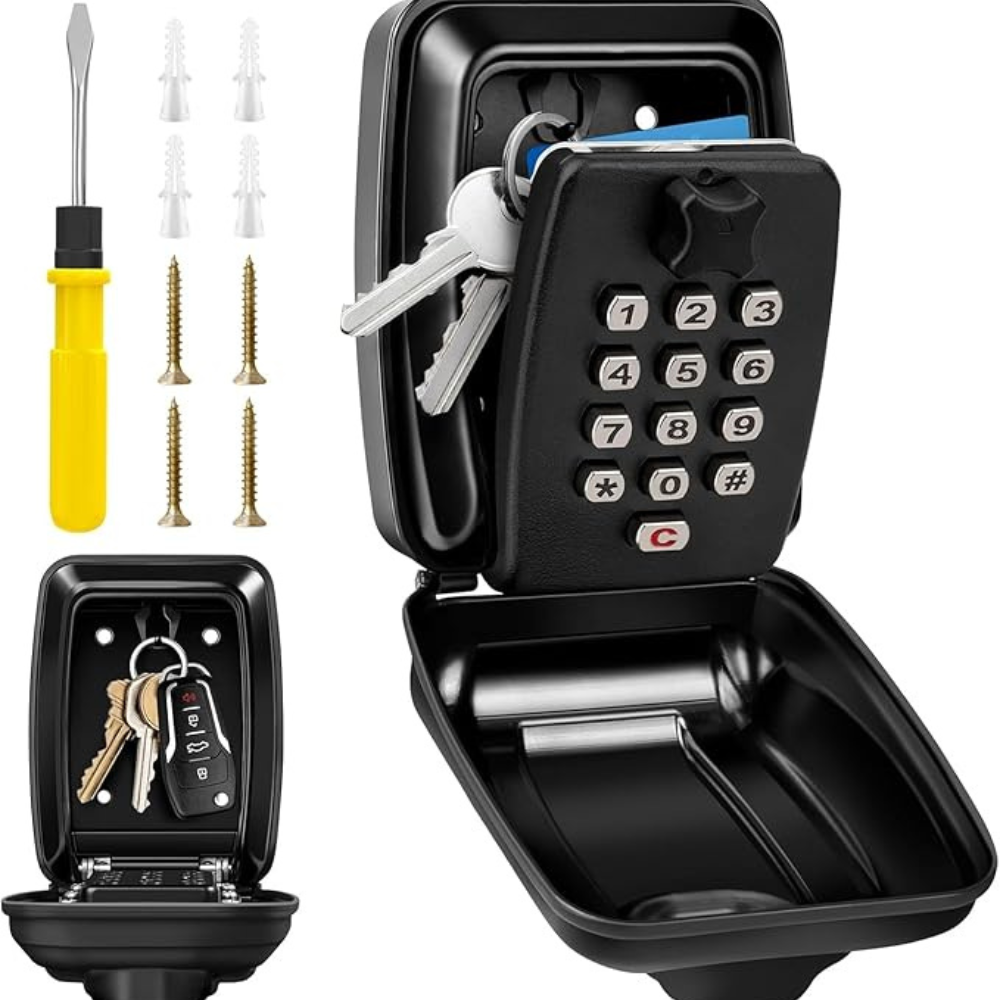 Locker’PRO – Boîte à clés murale extérieure sécurisée avec code réinitialisable à 12 Chiffres