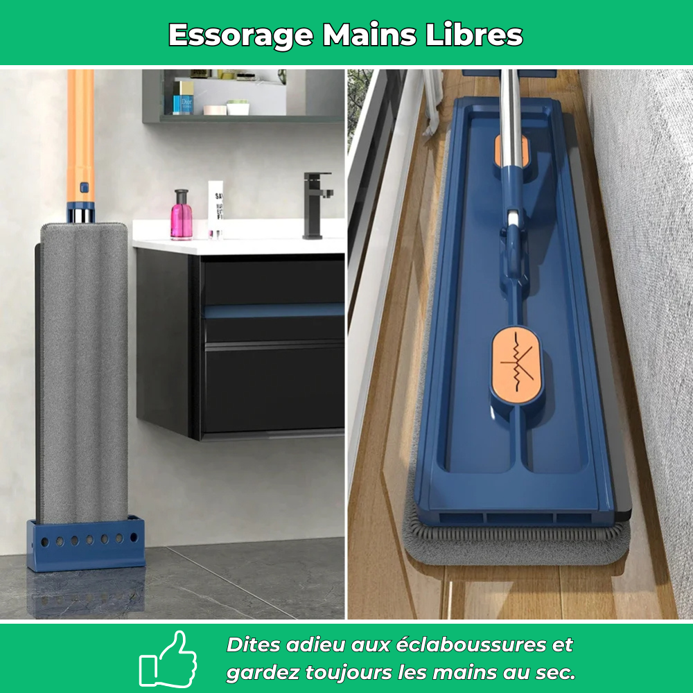 Cleanova – Balai serpillière rotatif avec technologie essorage intégré