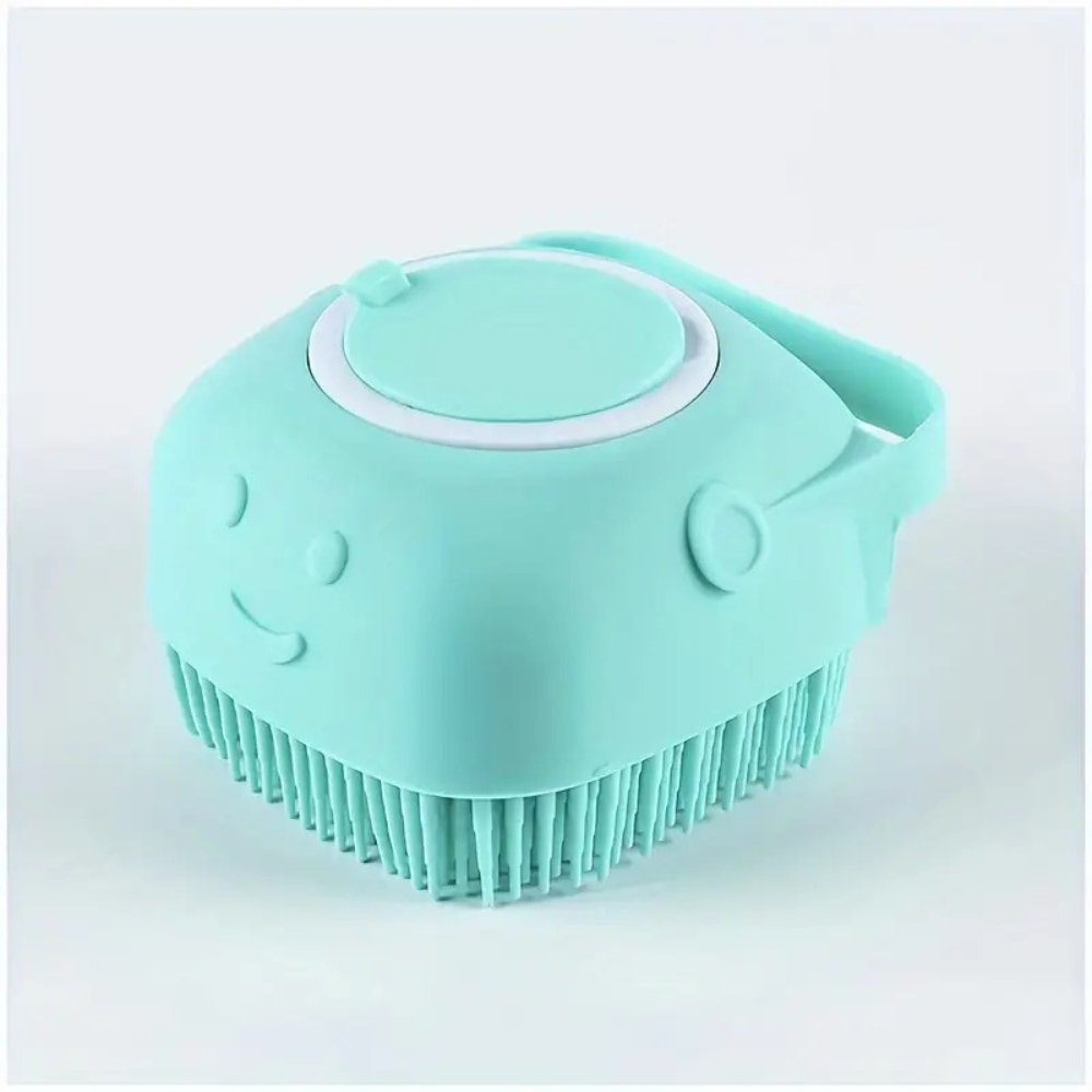 Brosse de bain en silicone pour chiens et chats