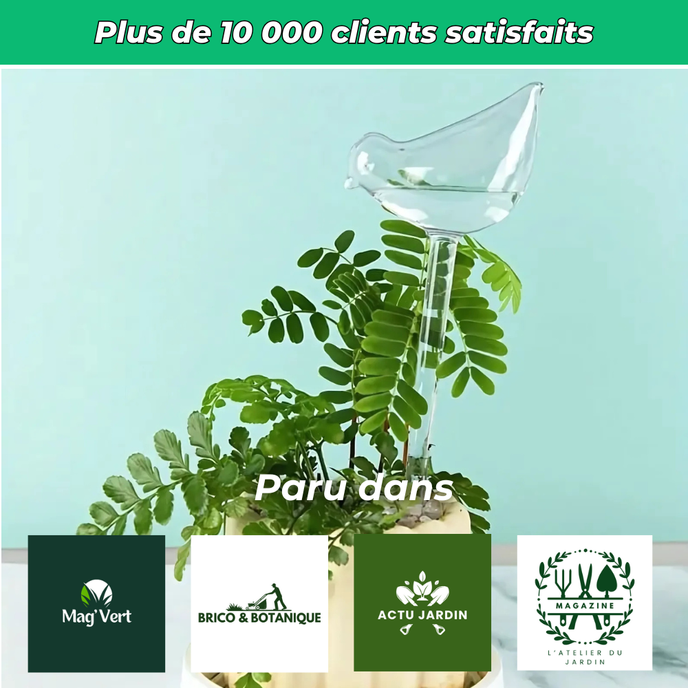 Arrosage automatiques en forme d’oiseau – Hydratation continue pour vos plantes