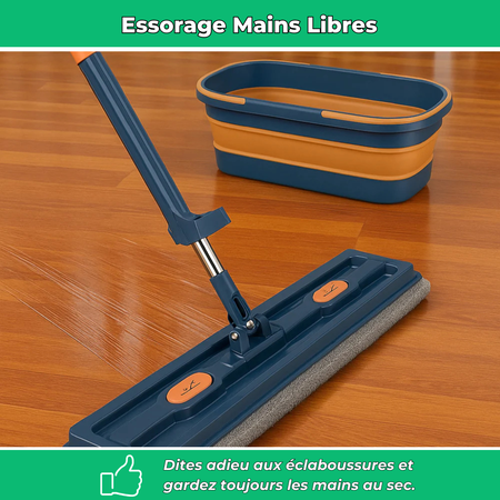 Clean360 | Balai serpillière rotatif avec technologie essorage intégré