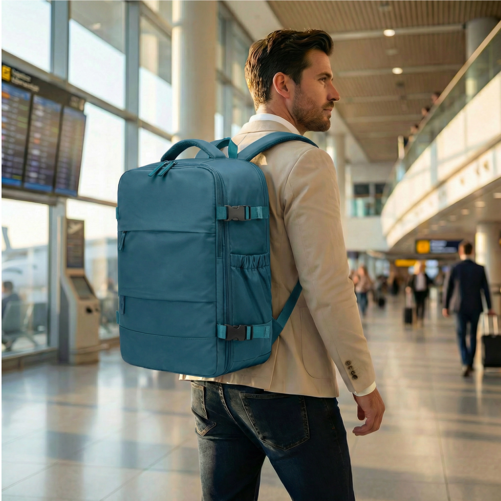 Sac à Dos de Voyage à Compression Sous Vide | Sac de Voyage Cabine 40x25x20 Compatible Avion Grande Capacité