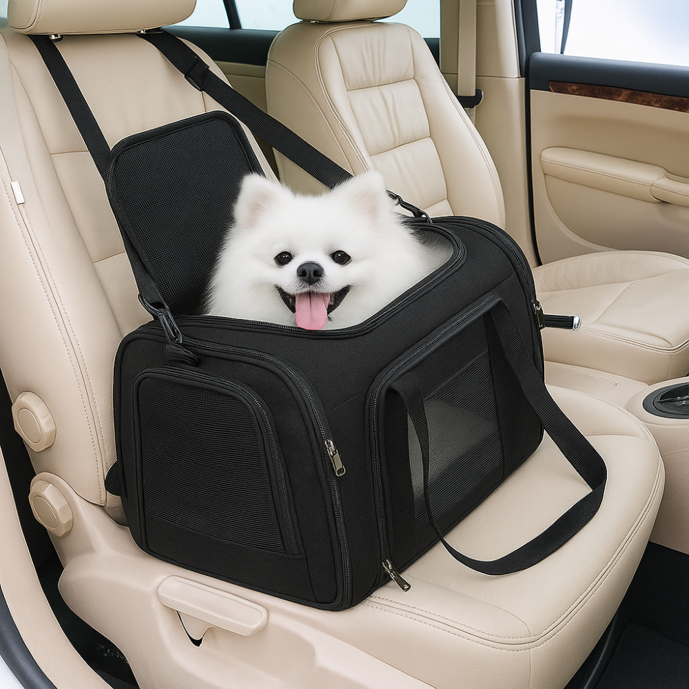 Sac de Transport Pliable Respirant pour Chats – Cage Souple et Légère
