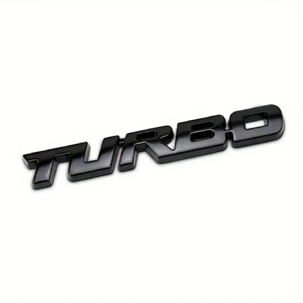 TurboStyle – Autocollant métal sport pour carrosserie auto