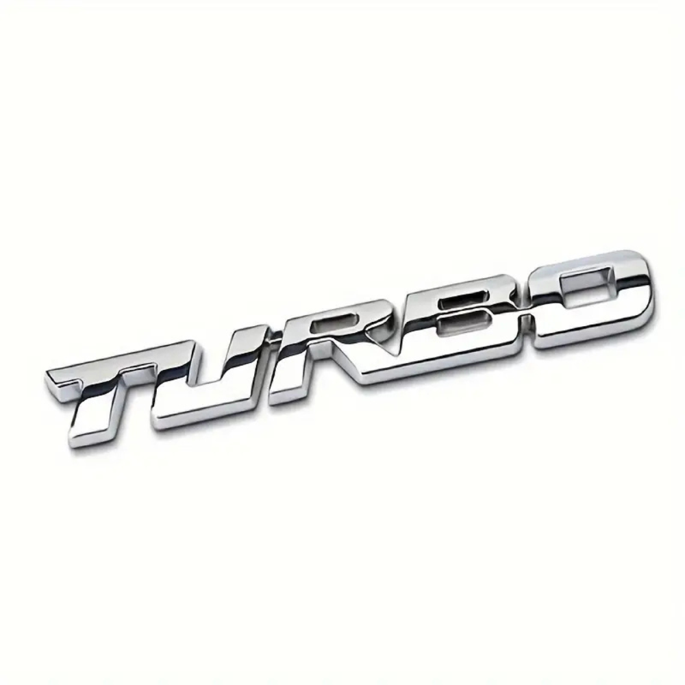 TurboStyle – Autocollant métal sport pour carrosserie auto