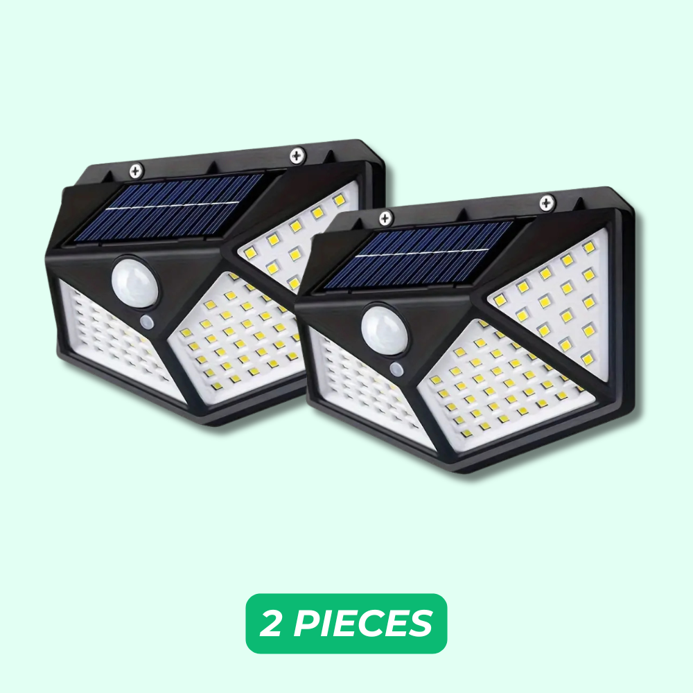 Lampe murale solaire à détection de mouvement