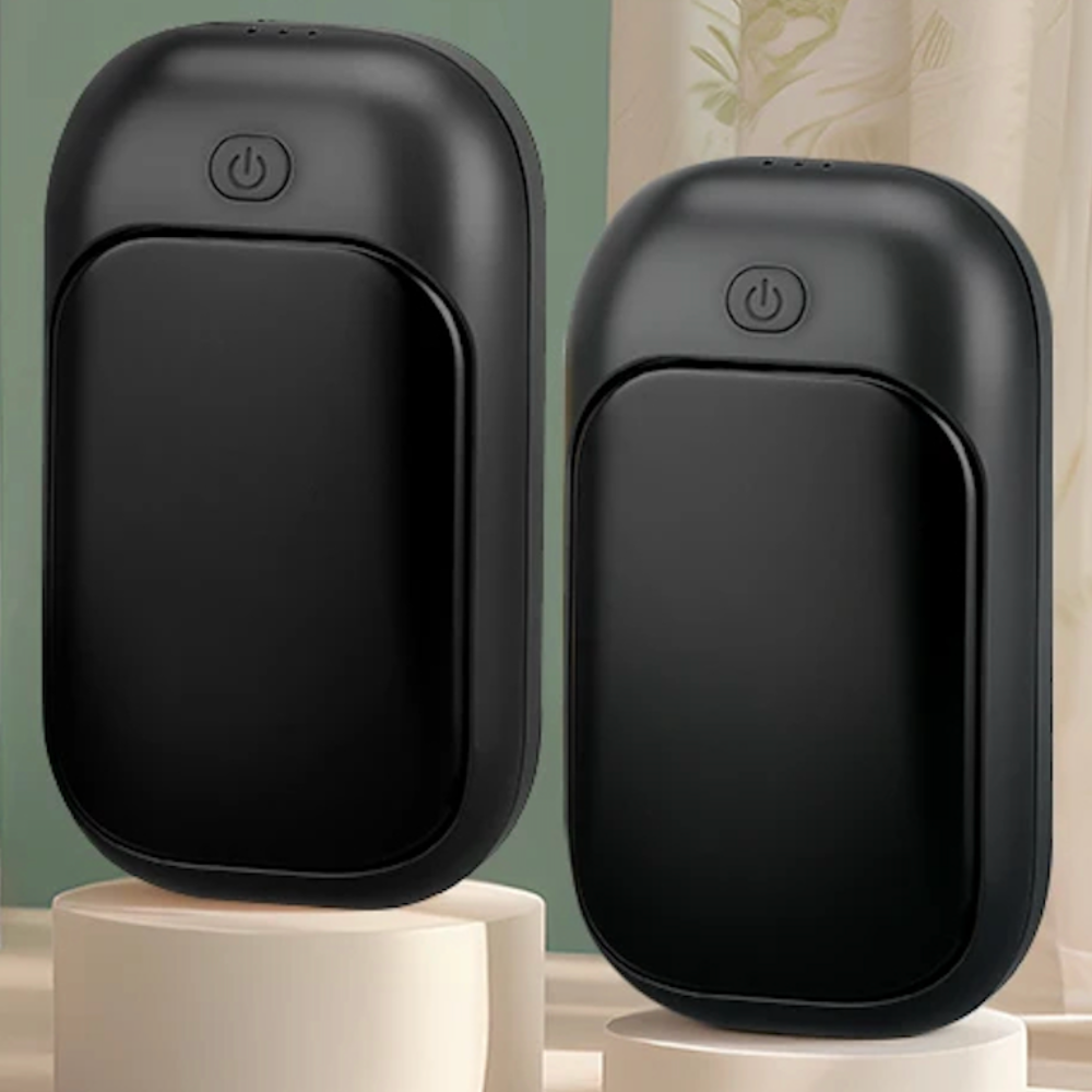 Warmix | Chauffe mains rechargeable réutilisable Lot de 2 portable double chaleur hiver