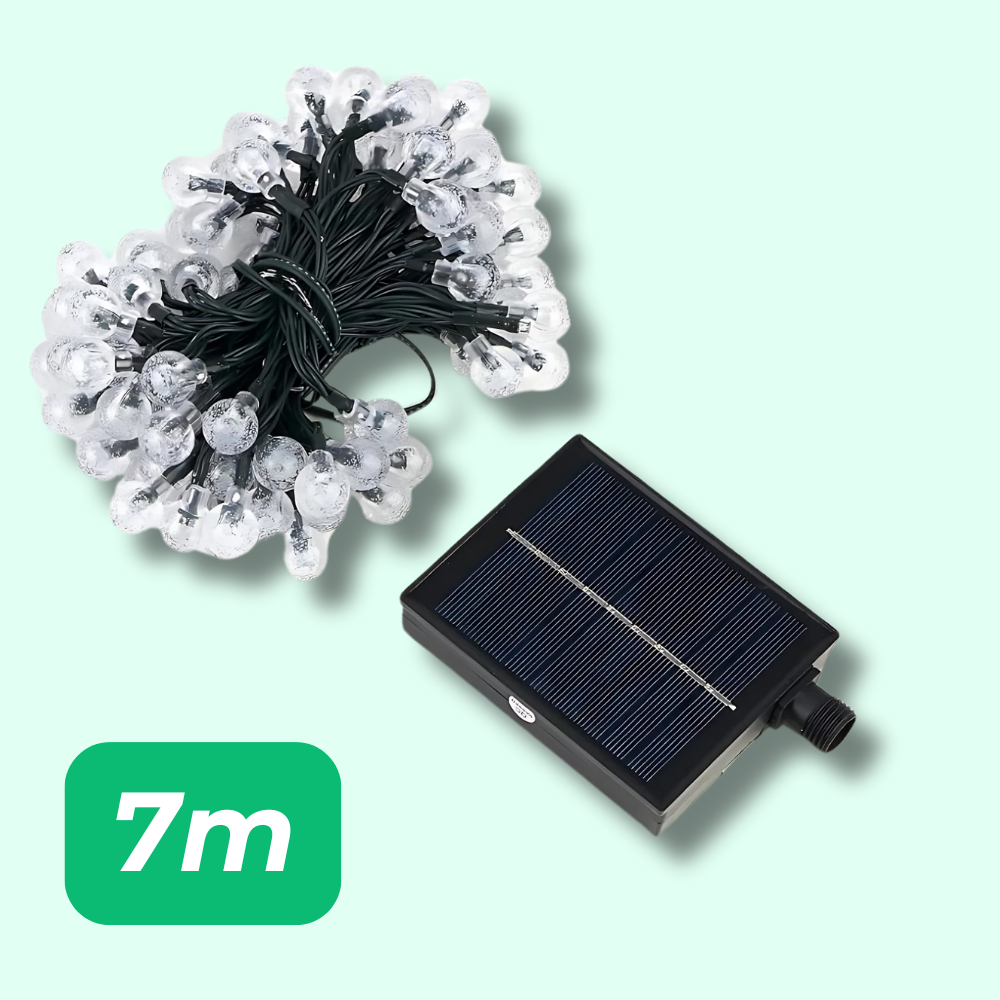 Guirlande Solaire Cristal – Éclairez vos soirées en extérieur
