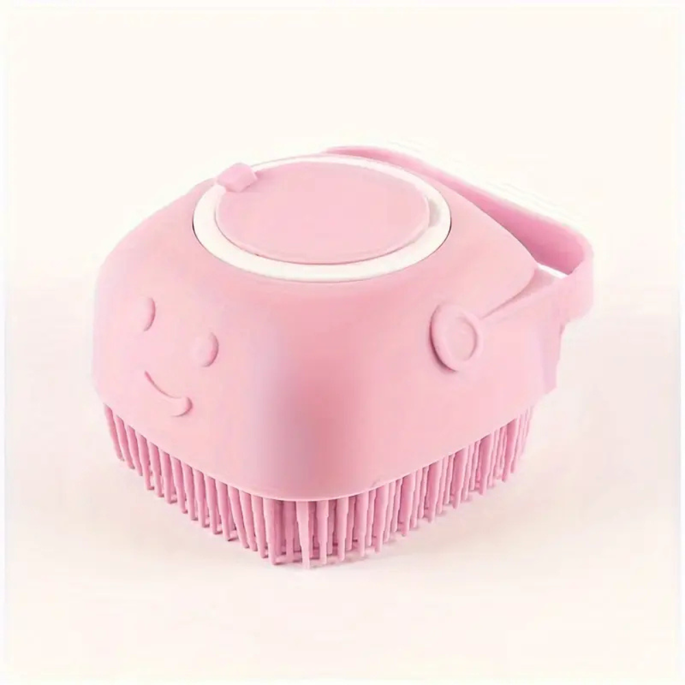 Brosse de bain en silicone pour chiens et chats
