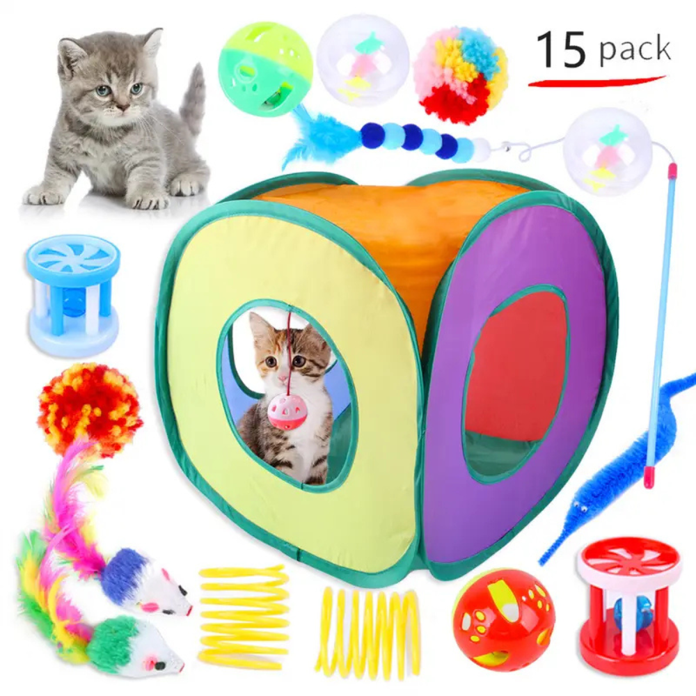 Lot de jouets interactifs pour chat