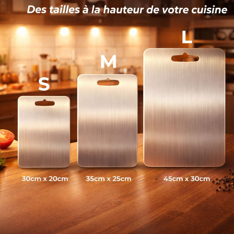 PureCut™ | Planche à découper en titane anti-bactérienne | Durable et hygiénique