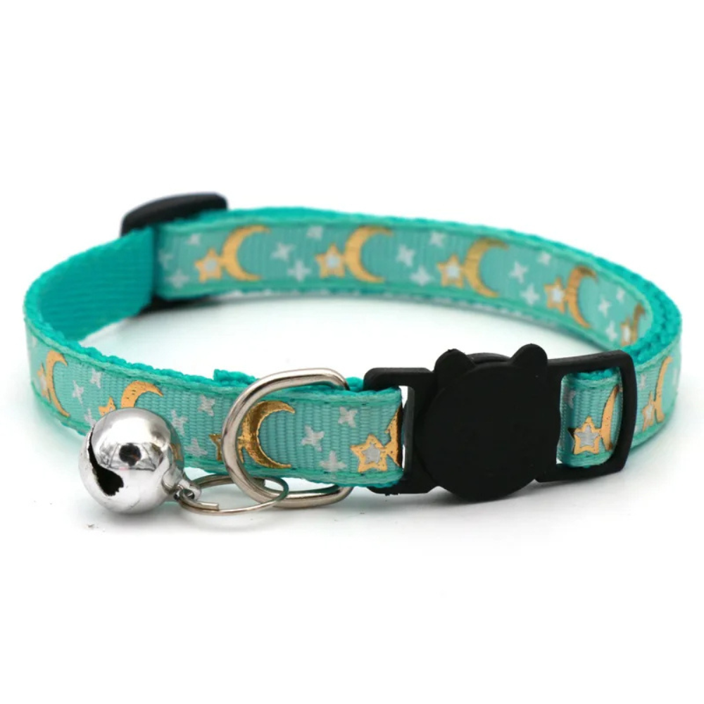 Collier de sécurité réglable pour chat avec clochette
