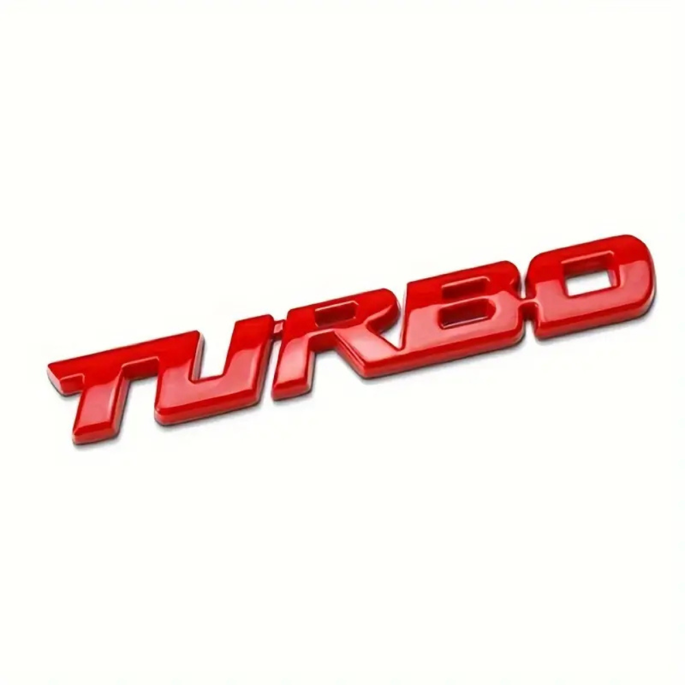 TurboStyle – Autocollant métal sport pour carrosserie auto