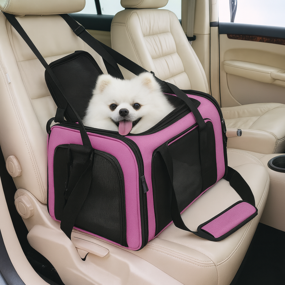 Sac de Transport Pliable Respirant pour Chats – Cage Souple et Légère