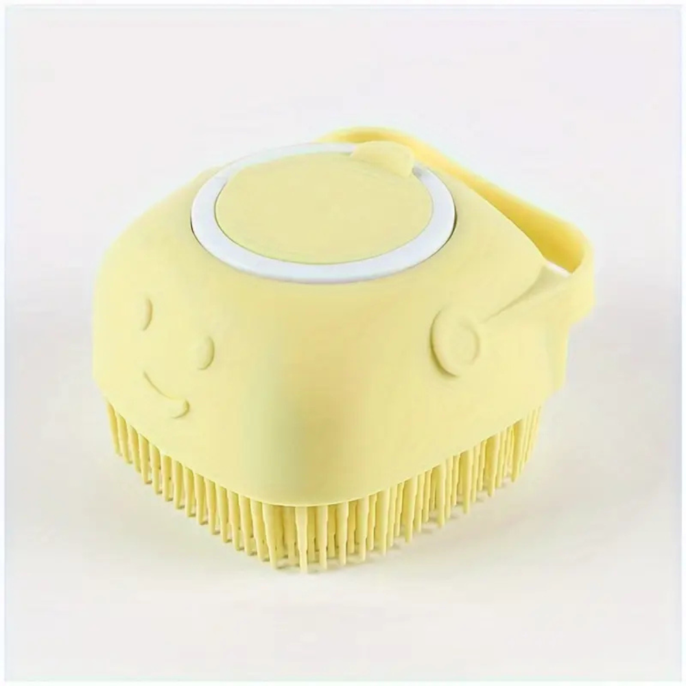 Brosse de bain en silicone pour chiens et chats