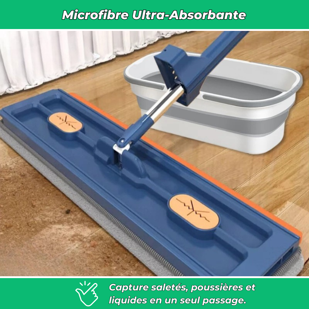 Cleanova – Balai serpillière rotatif avec technologie essorage intégré