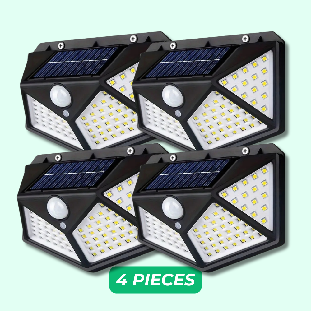 Lampe murale solaire à détection de mouvement