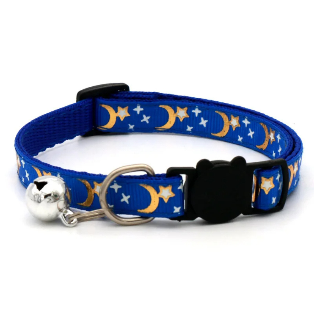 Collier de sécurité réglable pour chat avec clochette