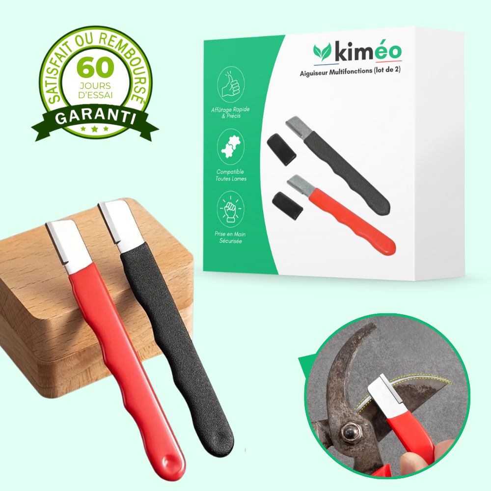 Aiguiseur Multifonctions – Tranchant Parfait pour Outils de Jardin & Couteaux