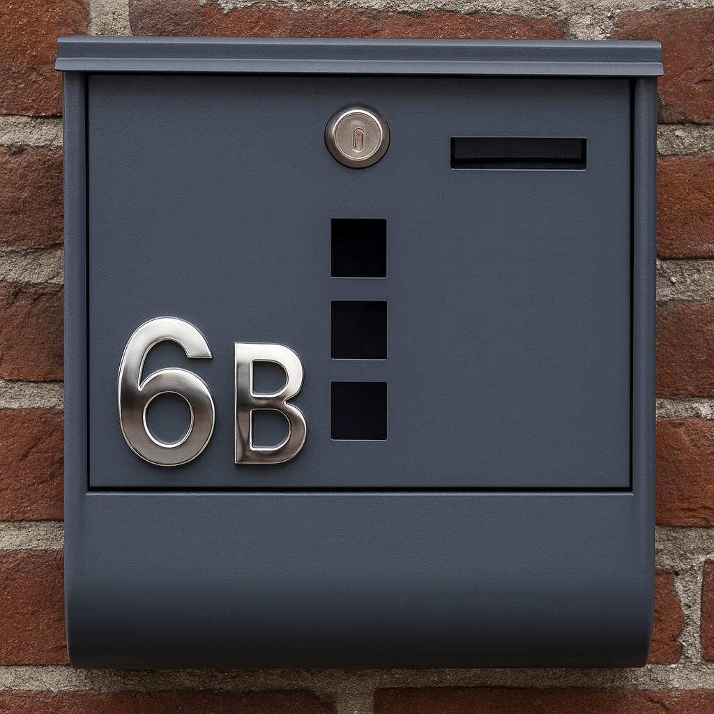 Plaque numéro auto adhésif pour boîte aux lettres – Marquage durable extérieur