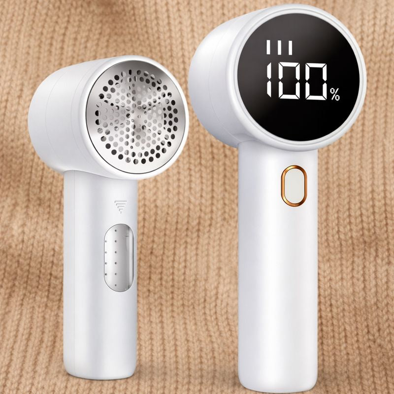 Rasoir anti peluche USB rechargeable avec affichage numérique – Portable, moteur puissant 3 vitesses