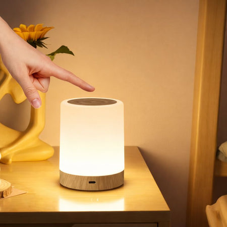 Lampe de chevet tactile à intensité réglable – 256 couleurs, rechargeable USB, lampe LED portable