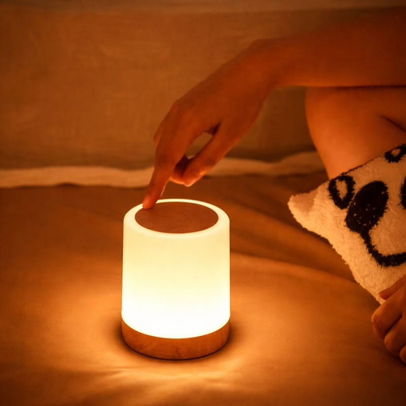 Lampe de chevet tactile à intensité réglable – 256 couleurs, rechargeable USB, lampe LED portable