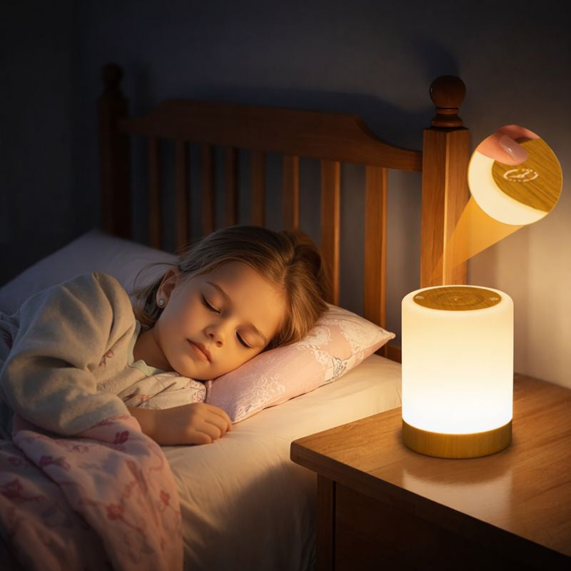 Lampe de chevet tactile à intensité réglable – 256 couleurs, rechargeable USB, lampe LED portable