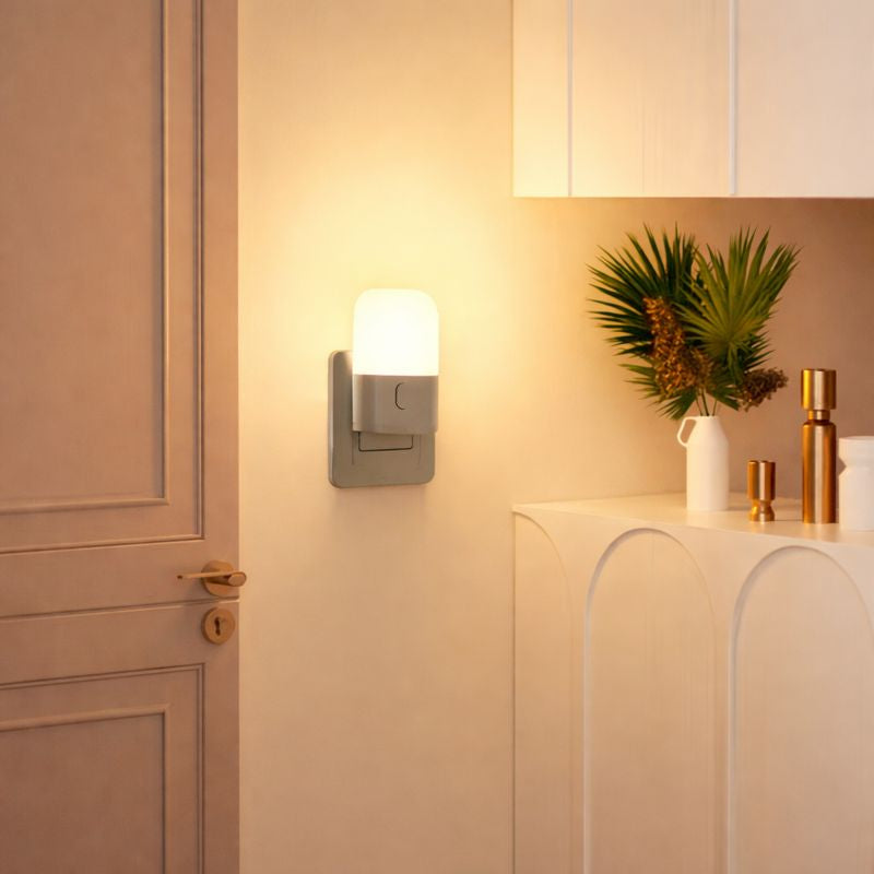 Veilleuse LED à intensité réglable – Capteur de lumière, éclairage automatique, faible consommation
