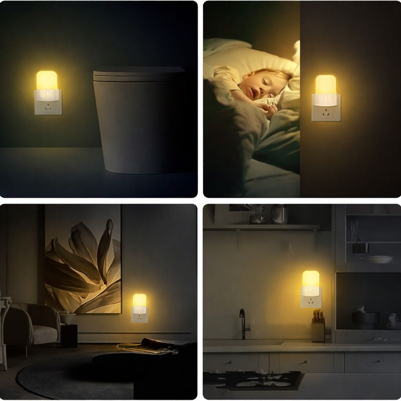 Veilleuse LED à intensité réglable – Capteur de lumière, éclairage automatique, faible consommation