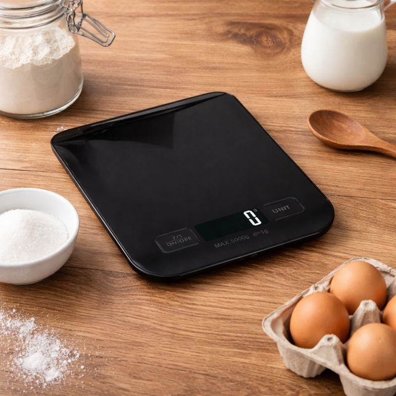 GramMaster – Balance de cuisine numérique ultra-précise 1 g, capacité 5 kg, écran LCD, fonction tare