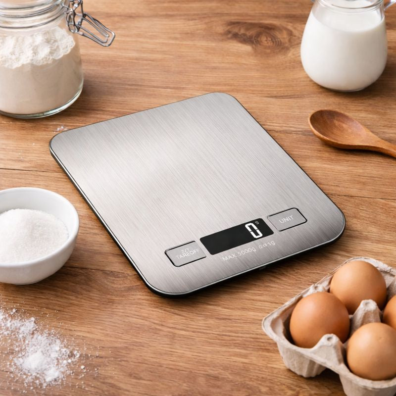 GramMaster – Balance de cuisine numérique ultra-précise 1 g, capacité 5 kg, écran LCD, fonction tare