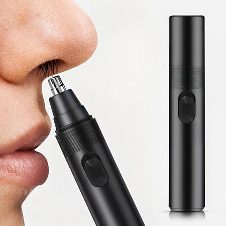 Tondeuse nez et oreilles à piles indolore en acier inoxydable