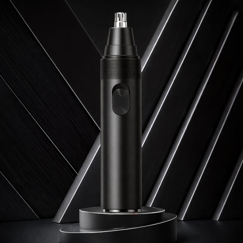 Tondeuse nez et oreilles à piles indolore en acier inoxydable