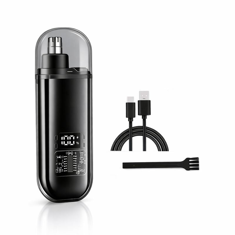 Tondeuse pour poils de nez et d’oreilles rechargeable par USB – Compacte & Portable