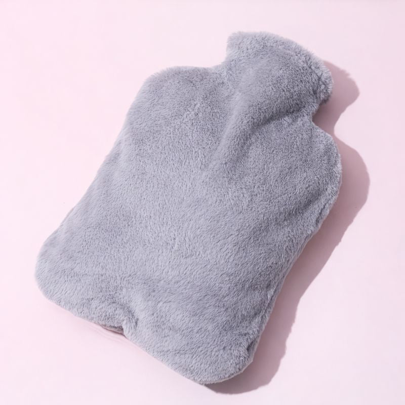 Bouillotte 2 L avec Housse & Poche Kangourou – Douce, Chaleur Longue Durée