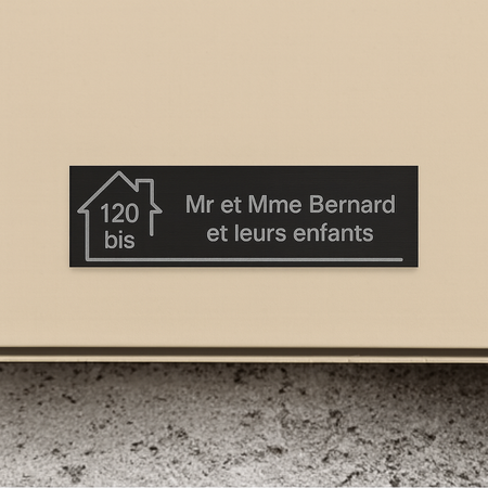 Plaque boite aux lettres personnalisée | Gravure aluminium professionnelle durable